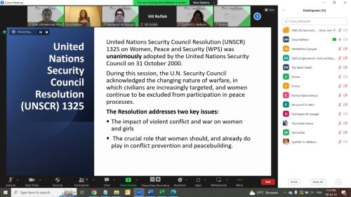 Sesi 8: "Women, Peace, and Security" by Dina Melhem, PhD