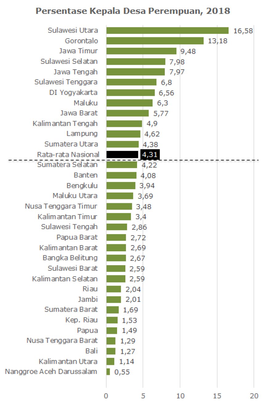 Statistics on Women in Politics: Proportion of Women Who Hold the Position of Village Heads