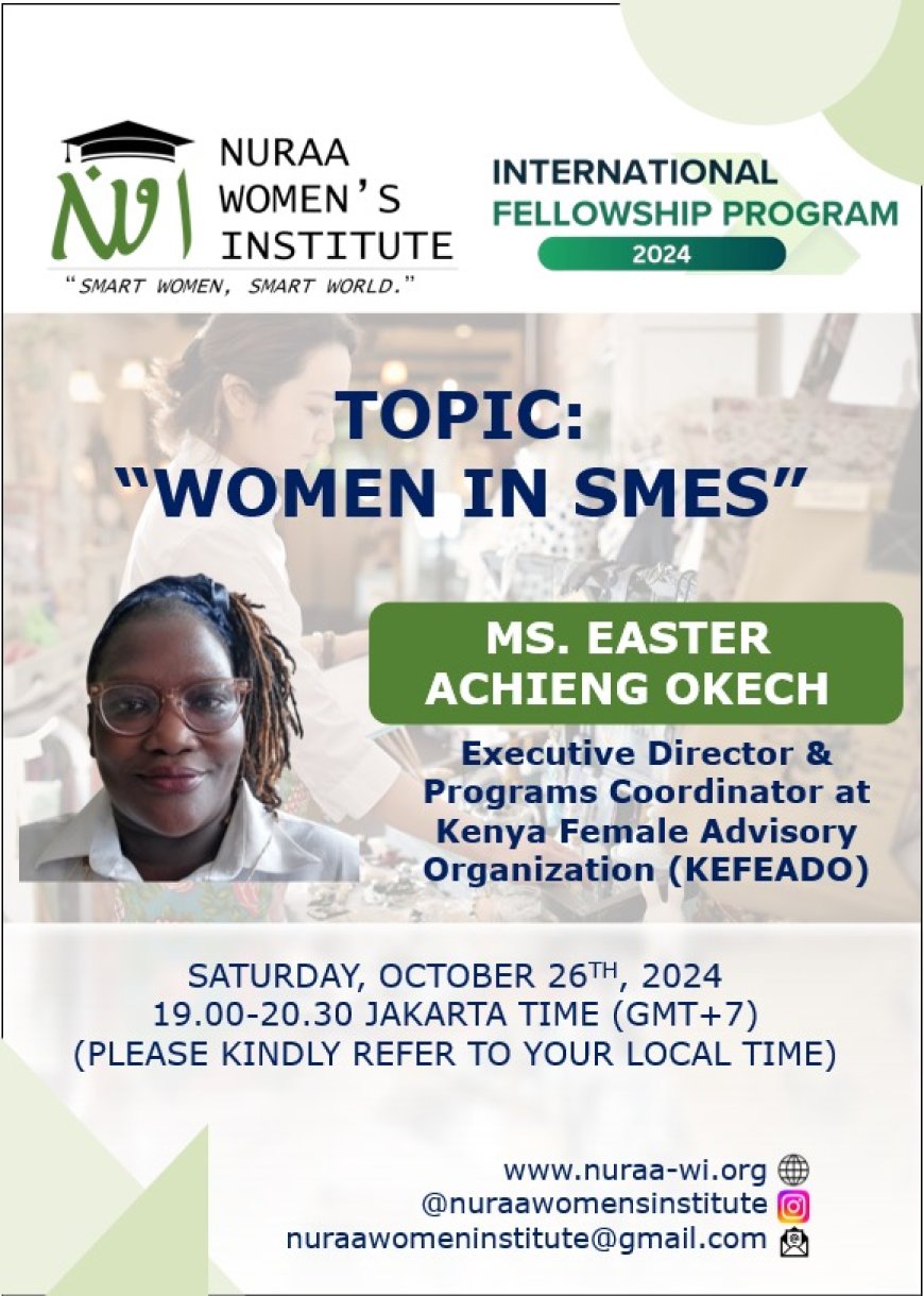 NWI 2024 International Fellowship Program Session 2: "Women in SMEs"