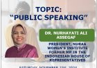 NWI 2024 International Fellowship Program Session 4: "Public Speaking"