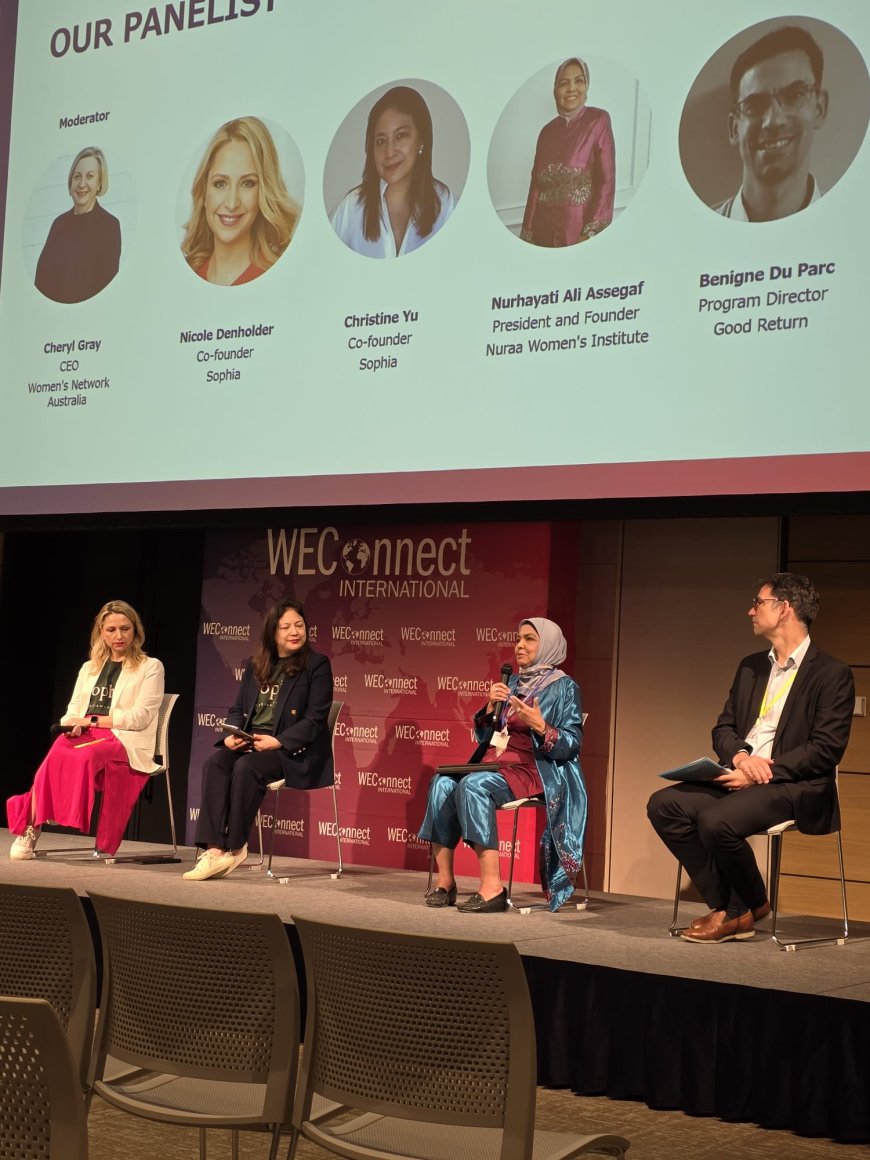 (NWI at World Expo) Indonesia’s Voice on the Global Stage: Dr. Assegaf Speaks at Two Sessions During WEConnect Summit