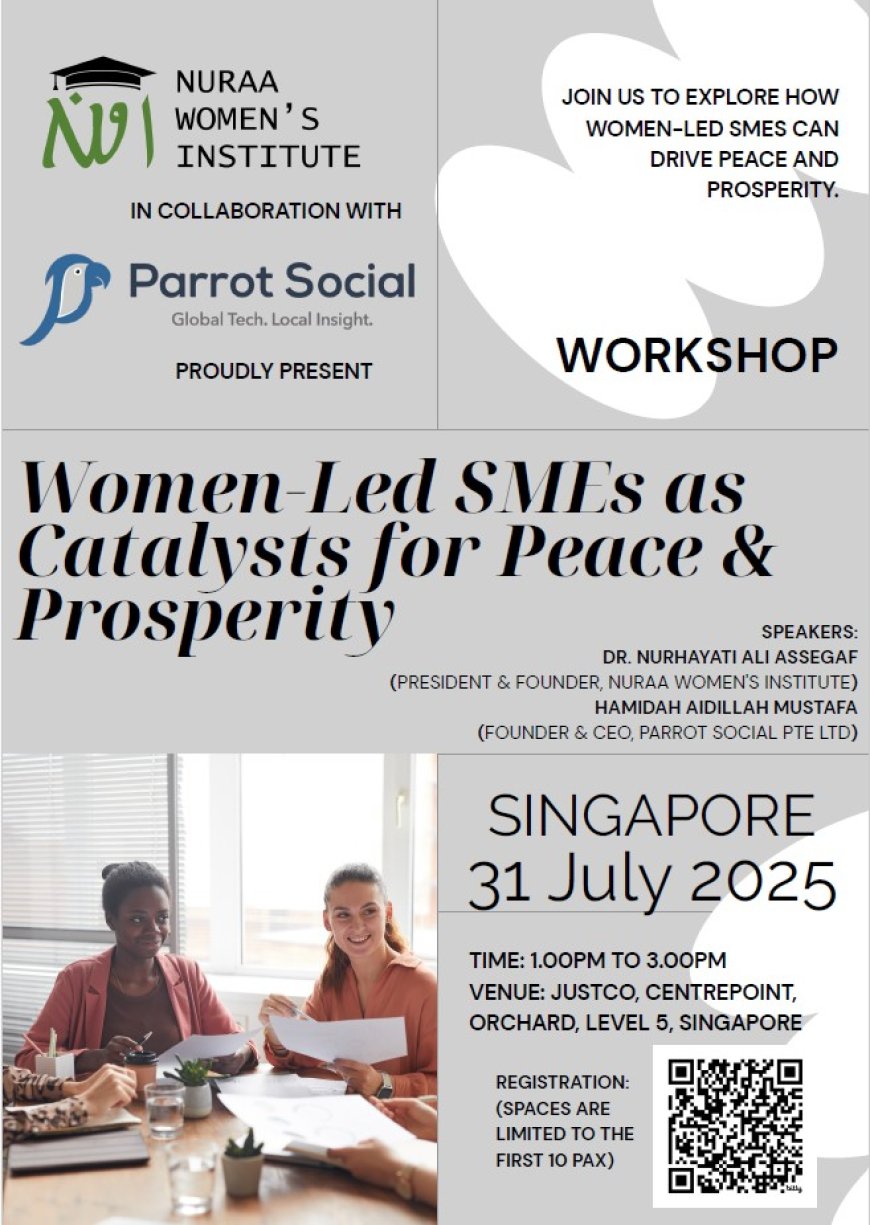 Workshop: Women-led SMEs as Catalysts for Peace and Prosperity
