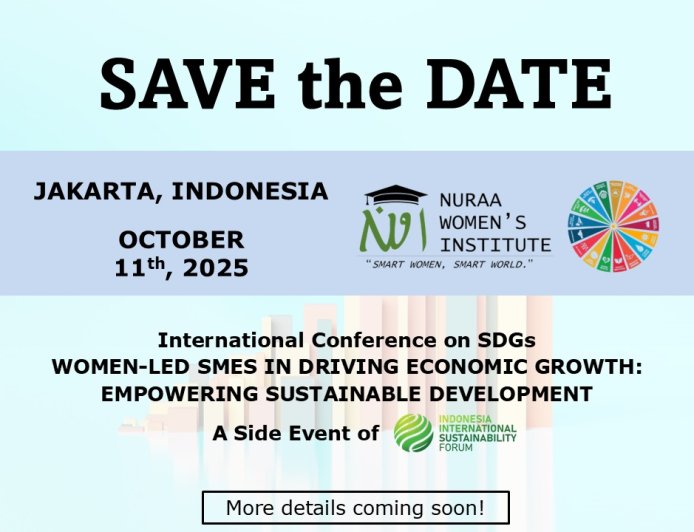 Save the Date! Nuraa Women's Institute 2025 International Conference on SDGs!